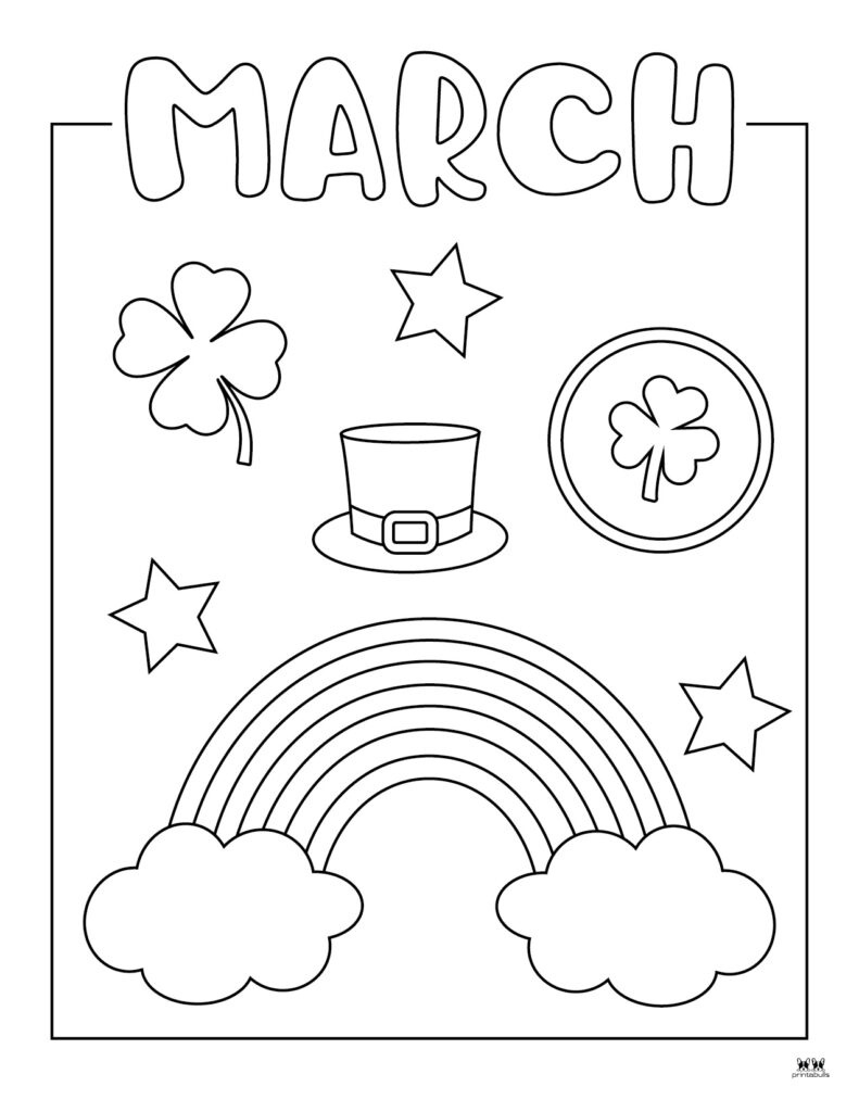 March Coloring Pages - 25 Free Printable Pages | Printabulls regarding Free Printable Coloring Pages For March