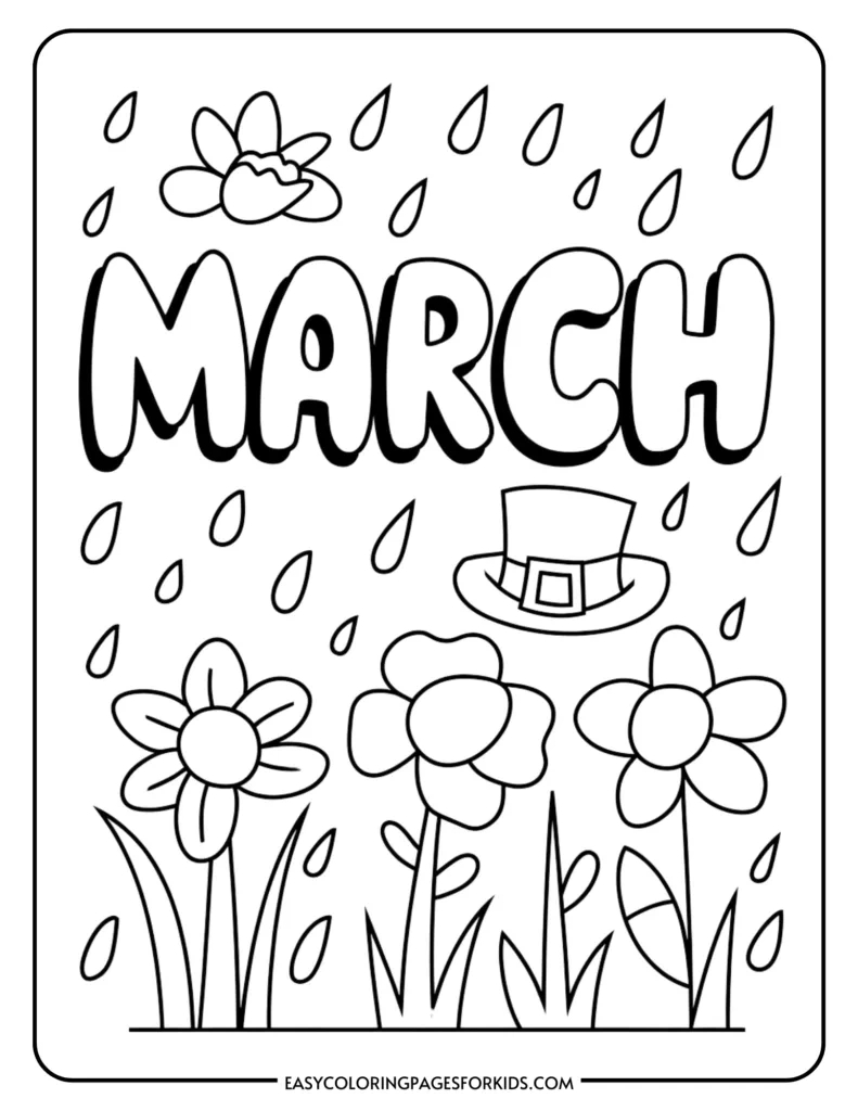March Coloring Pages For Kids (6 Free Pdf Printables) - Easy with Free Printable Coloring Pages For March
