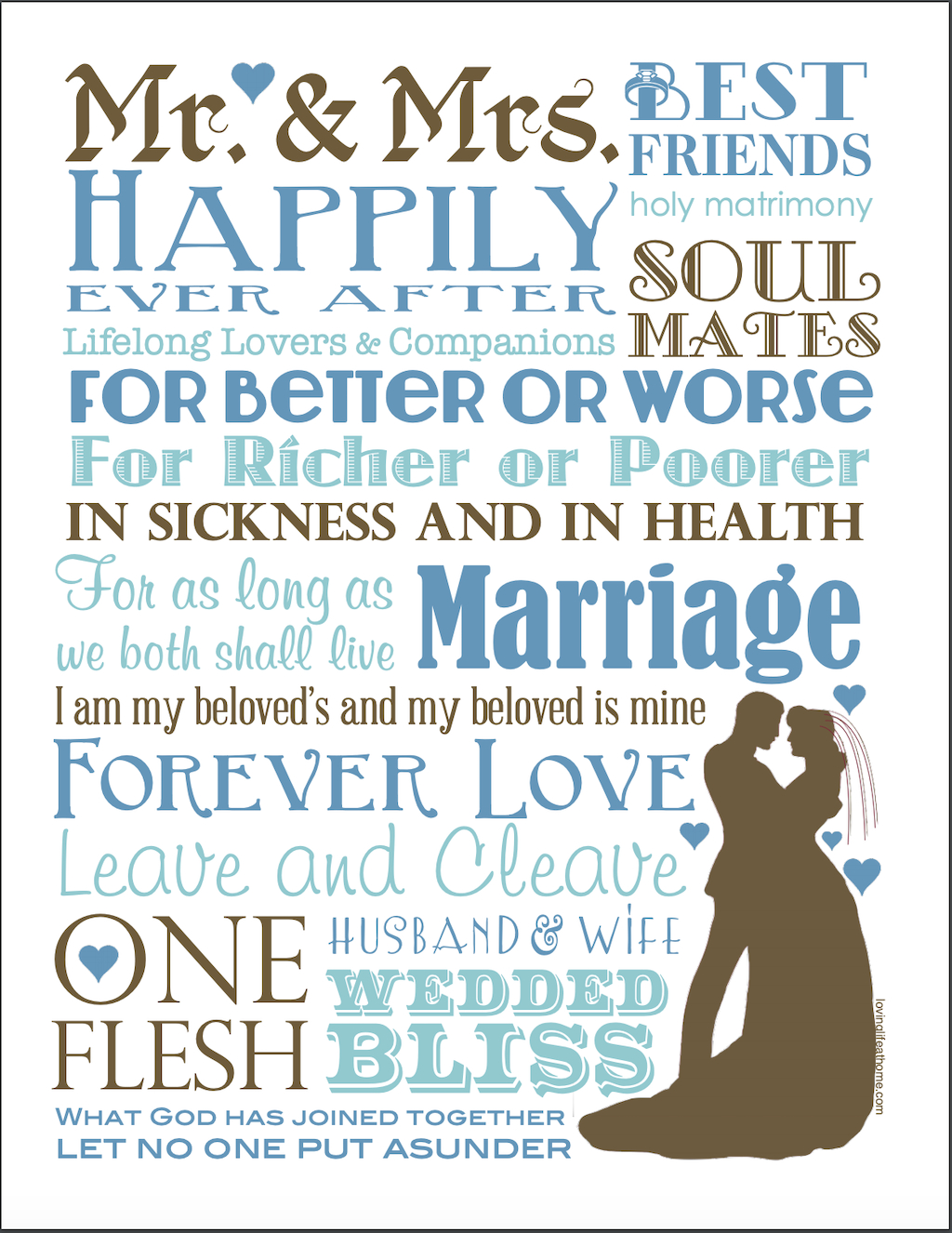Marriage Subway Art (Free Printable) - Loving Life At Home in Free Printable Subway Art Template