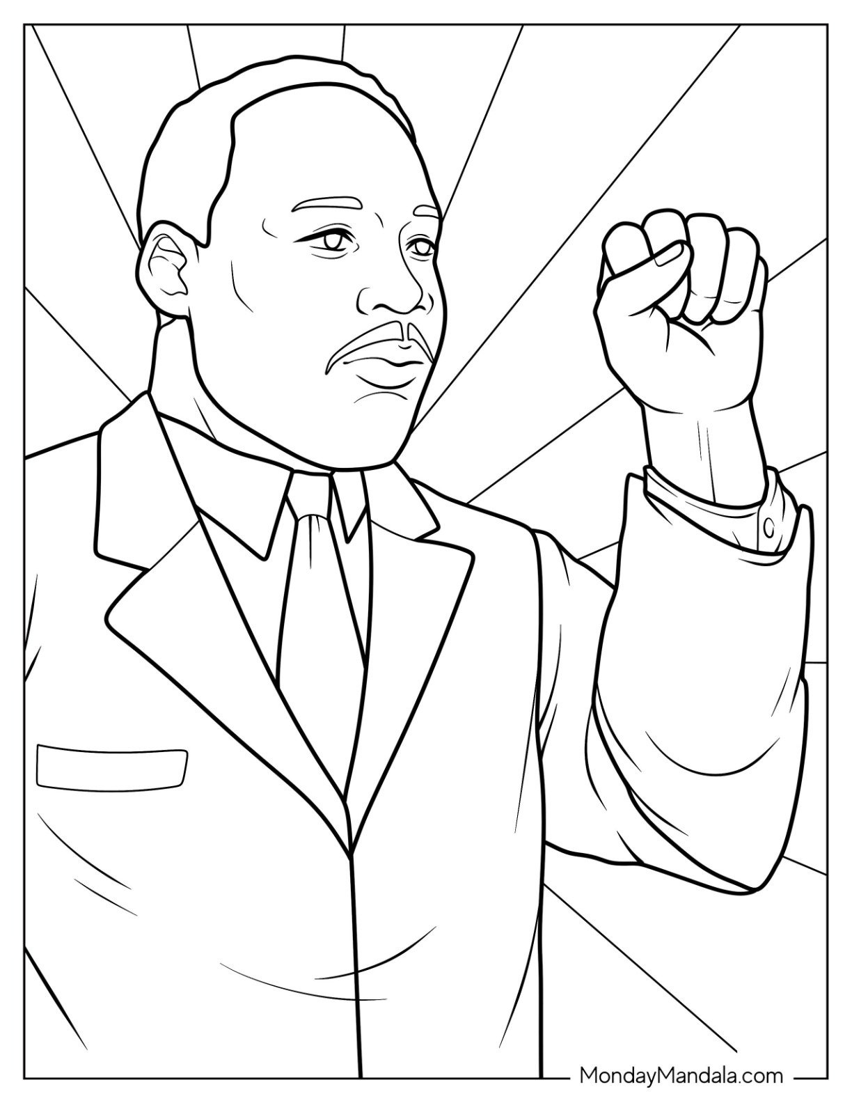Martin Luther King, Jr. Coloring Pages (Free Printables) with regard to Martin Luther King Free Printable Coloring Pages