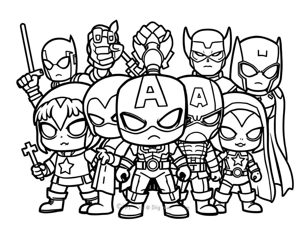 Marvel Superhero Coloring Page - Free Printable Coloring Page within Free Printable Superhero Coloring Pages