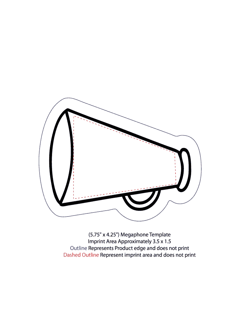 Megaphone Template: Fill Out & Sign Online | Dochub intended for Free Printable Megaphone Template