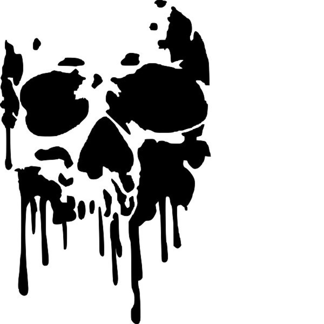 Melting Skull Stencil Re-Usable 6.5 X 10 Inch - Worksheets Library with Skull Stencils Free Printable