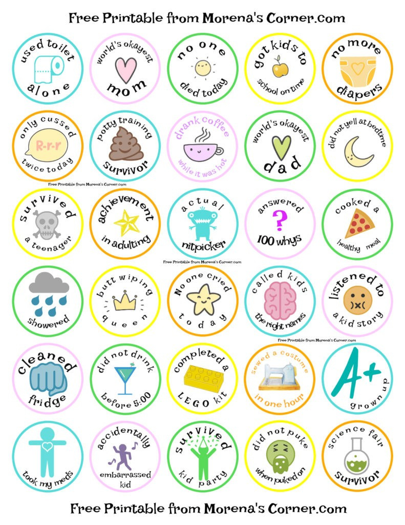 Merit Badges For Parents: Free Printable - Morena&amp;#039;S Corner with regard to Free Printable Badges