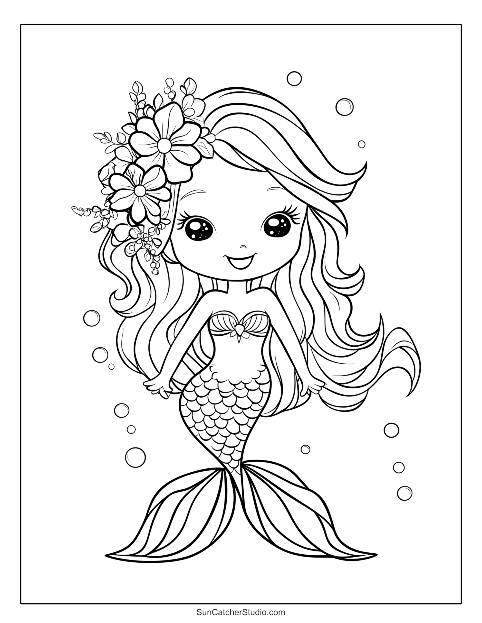 Mermaid Coloring Pages And Coloring Sheets – Free Printables with Free Mermaid Printables