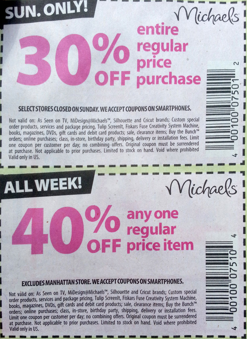 Michaels Printable Coupons 2024 For Use Online And In Store for Free Printable Michaels Coupons