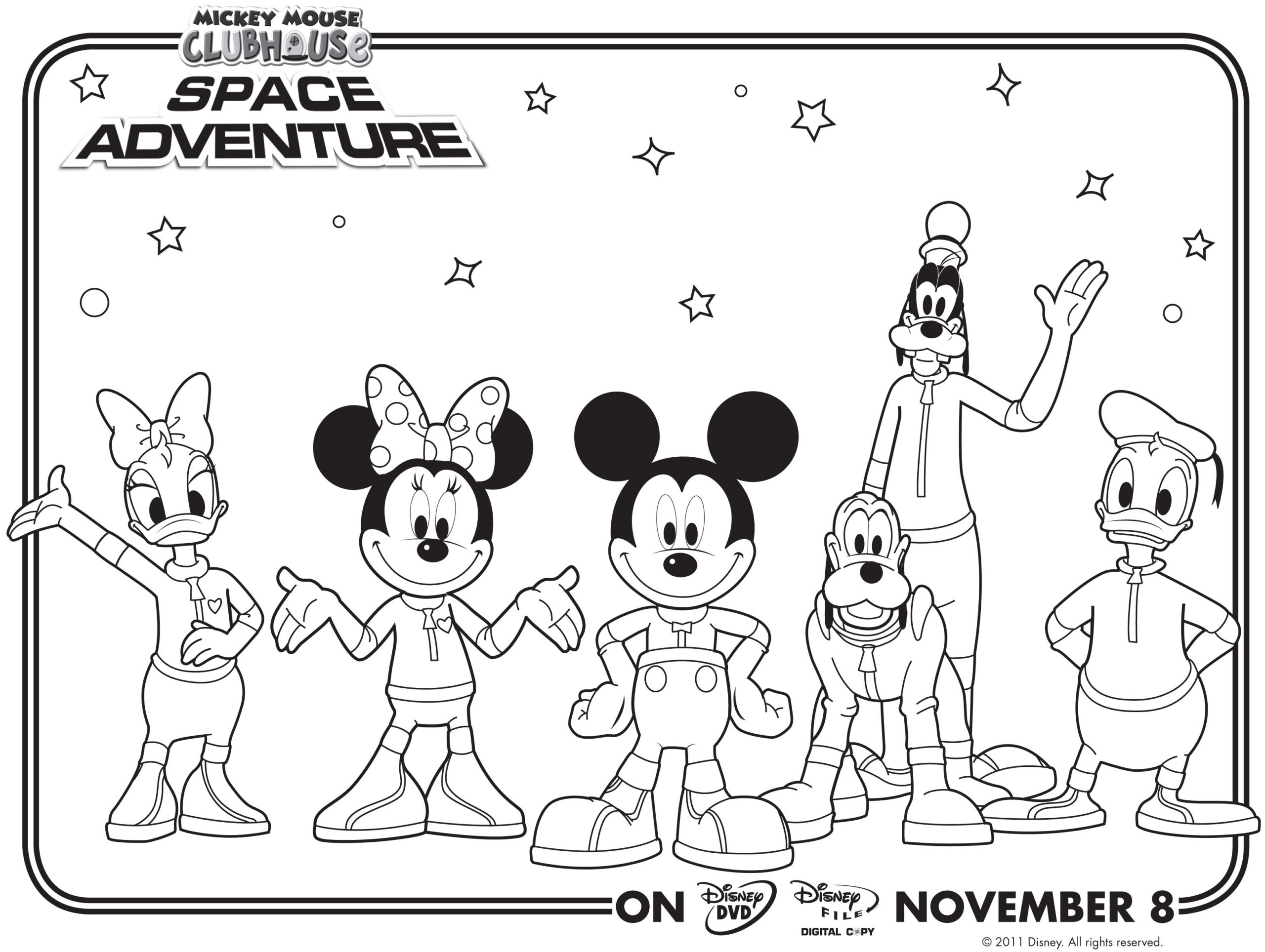 Mickey Mouse Clubhouse Coloring Pages - Best Coloring Pages For Kids in Mickey Mouse Clubhouse Free Printables
