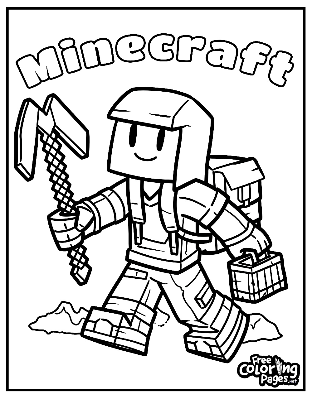 Minecraft Coloring Pages - Free Coloring Pages throughout Free Printable Minecraft Activity Pages
