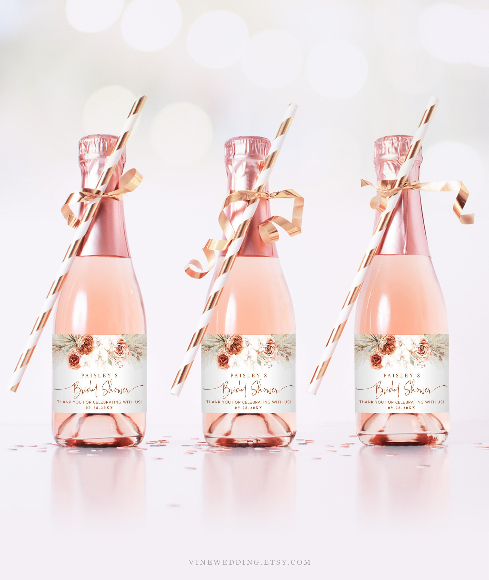 Mini Champagne Bottle Labels, Printable Mini Champagne Labels within Free Printable Mini Champagne Bottle Labels