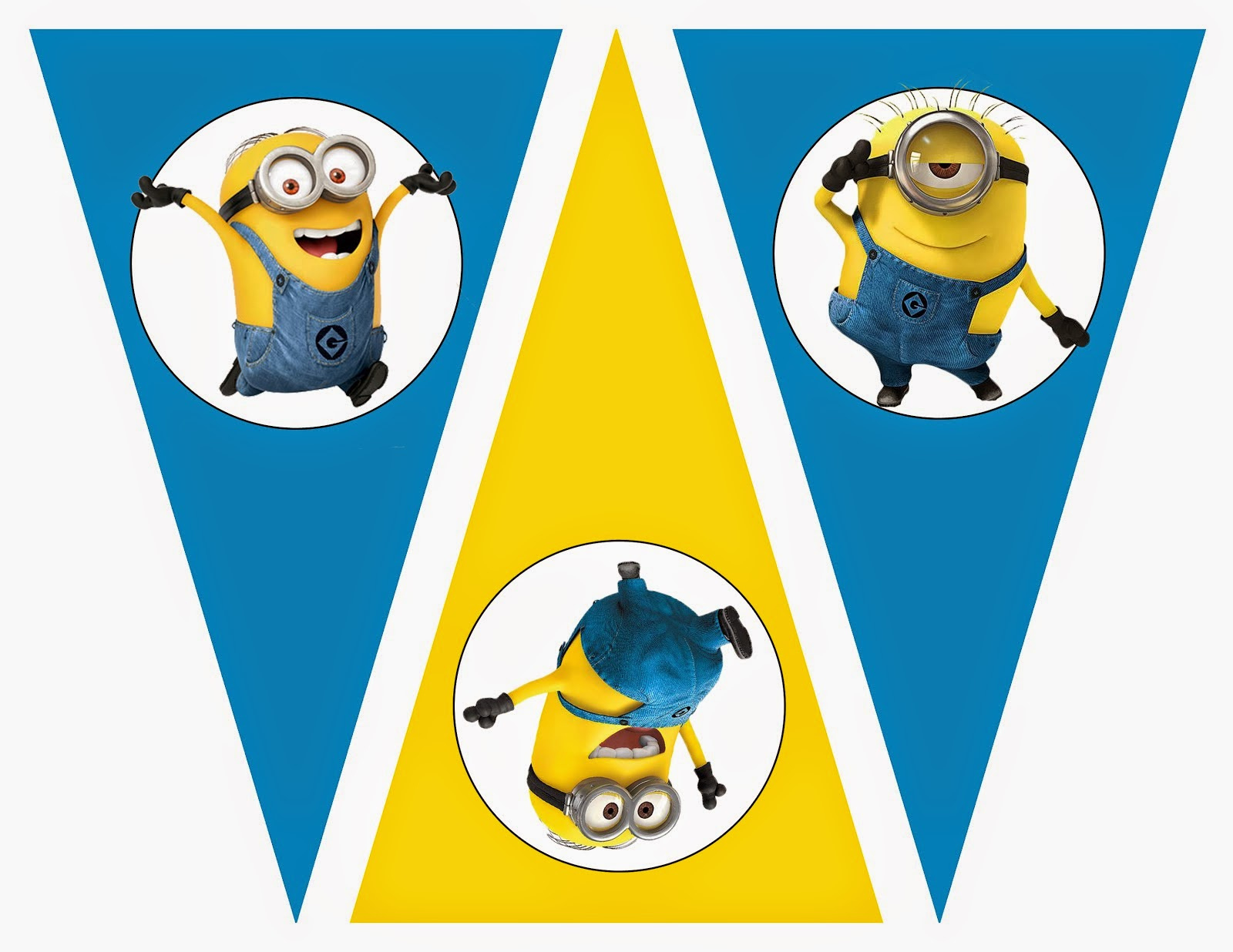 Minions: Free Printable Bunting, Labels And Toppers. - Oh My inside Minion Party Ideas Free Printables