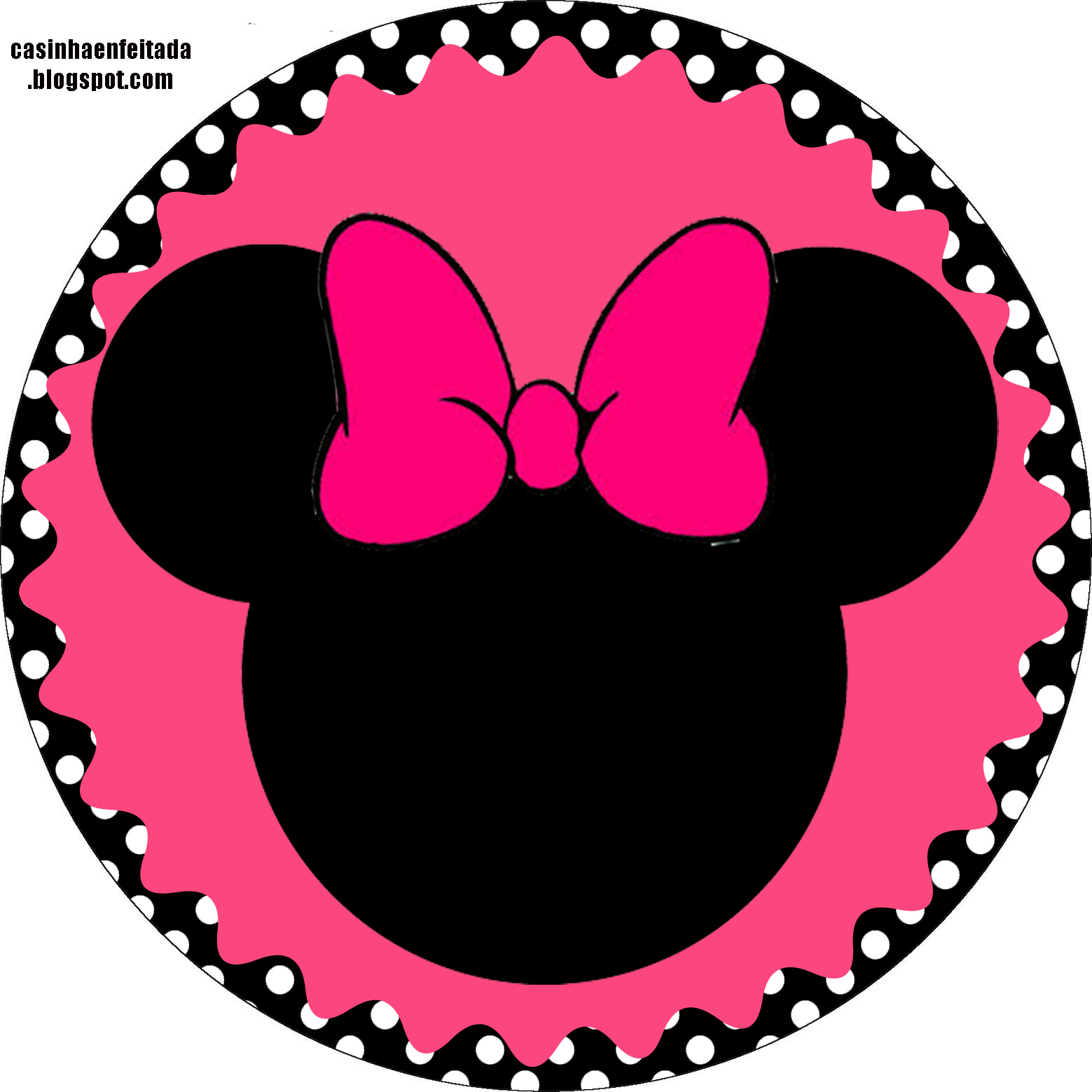 Minnie In Pink With Withe Polka Dots Party: Free Printable Cupcake with regard to Free Printable Minnie Mouse Cupcake Wrappers