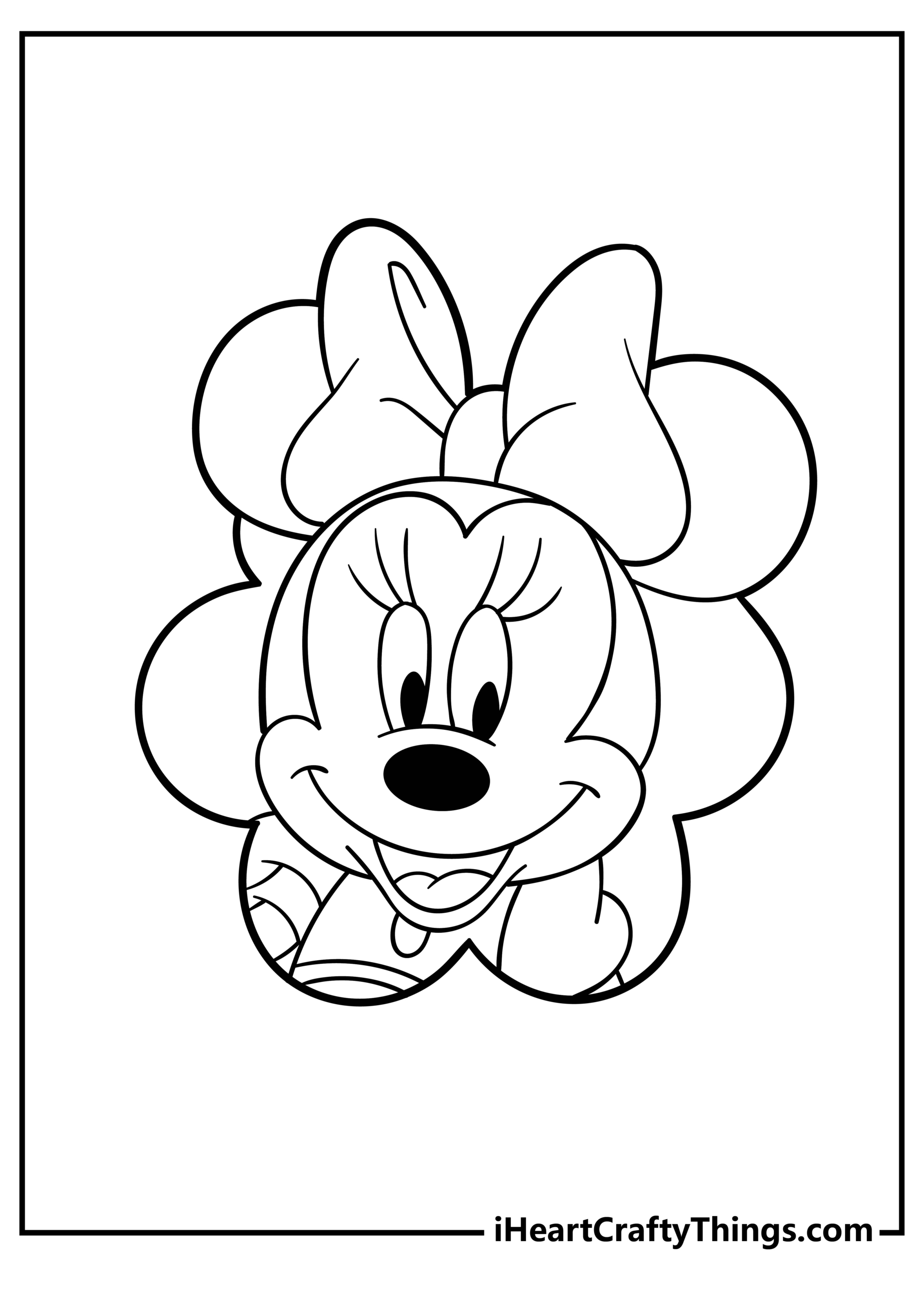 Minnie Mouse Coloring Pages (30 Free Printables) with Free Minnie Mouse Printables