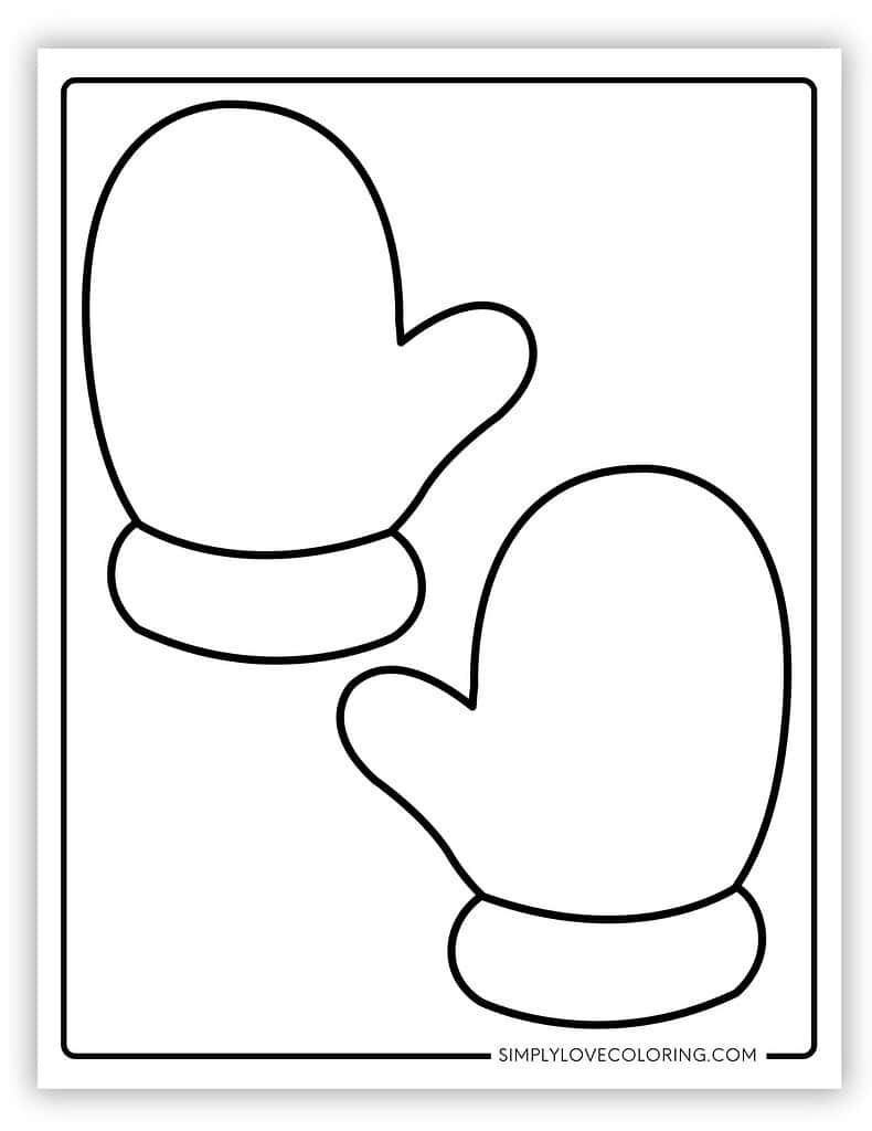 Mitten Templates (Free Pdf Printables) - Simply Love Coloring with Free Mitten Template Printable