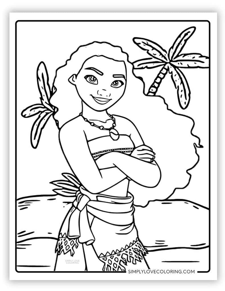 Moana Coloring Pages (Free Pdf Printables) - Simply Love Coloring for Moana Coloring Pages Free Printable
