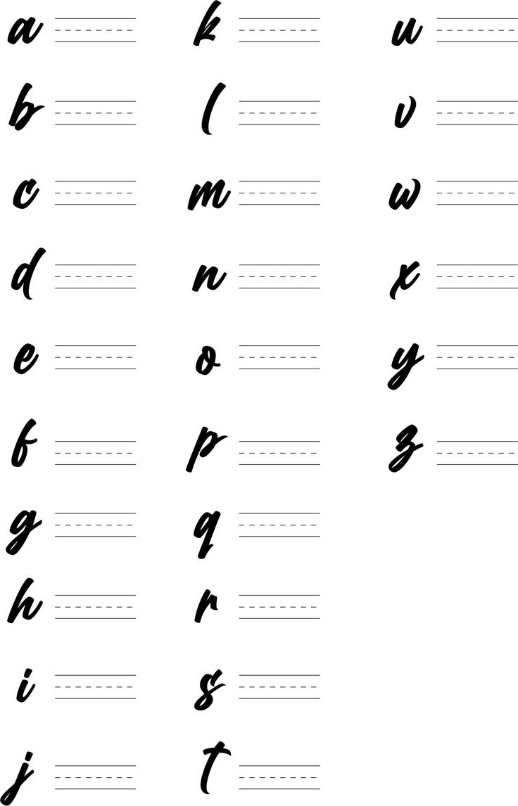 Modern Calligraphy Practice Sheets - 7 Free Pdf Printables for Modern Calligraphy Practice Sheets Printable Free