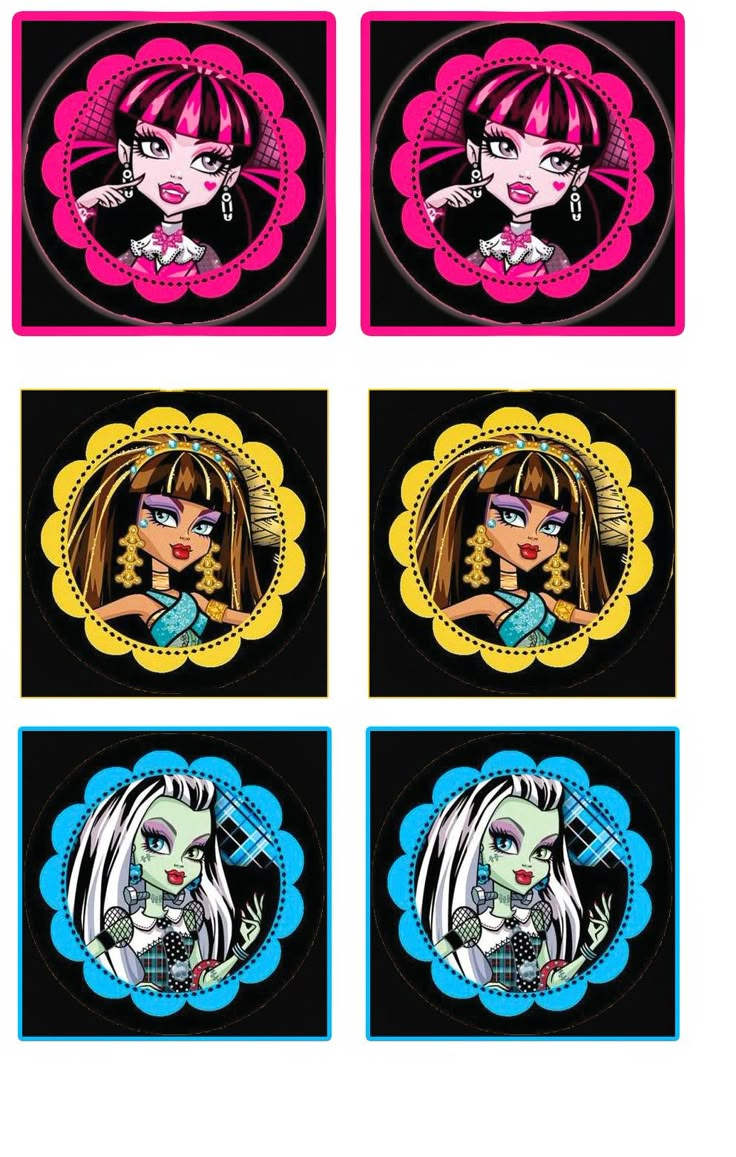 Monster High: Free Printable Cupcake Toppers And Wrappers. throughout Free Printable Monster High Stickers