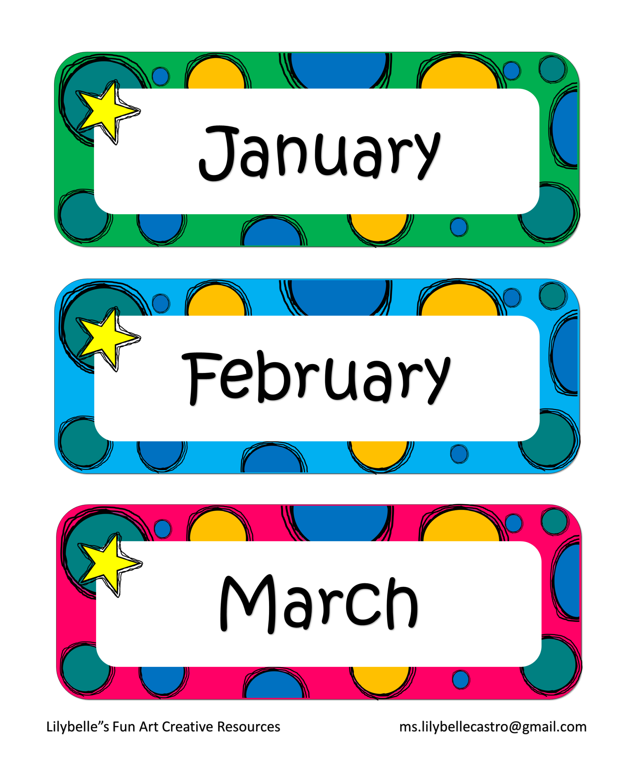 Months Of The Year Classroom Wall Decor (Printable) | Teaching for Free Printable Months Of The Year Labels