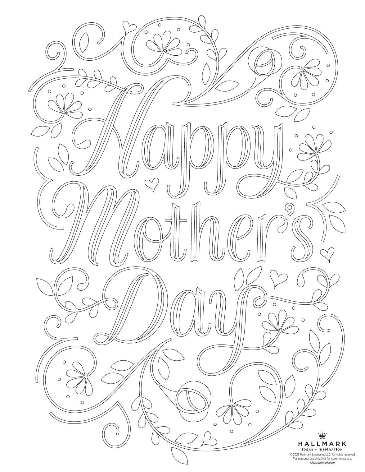 Mother&amp;#039;S Day Coloring Pages | Hallmark Ideas &amp;amp; Inspiration within Free Printable Mothers Day Coloring Sheets