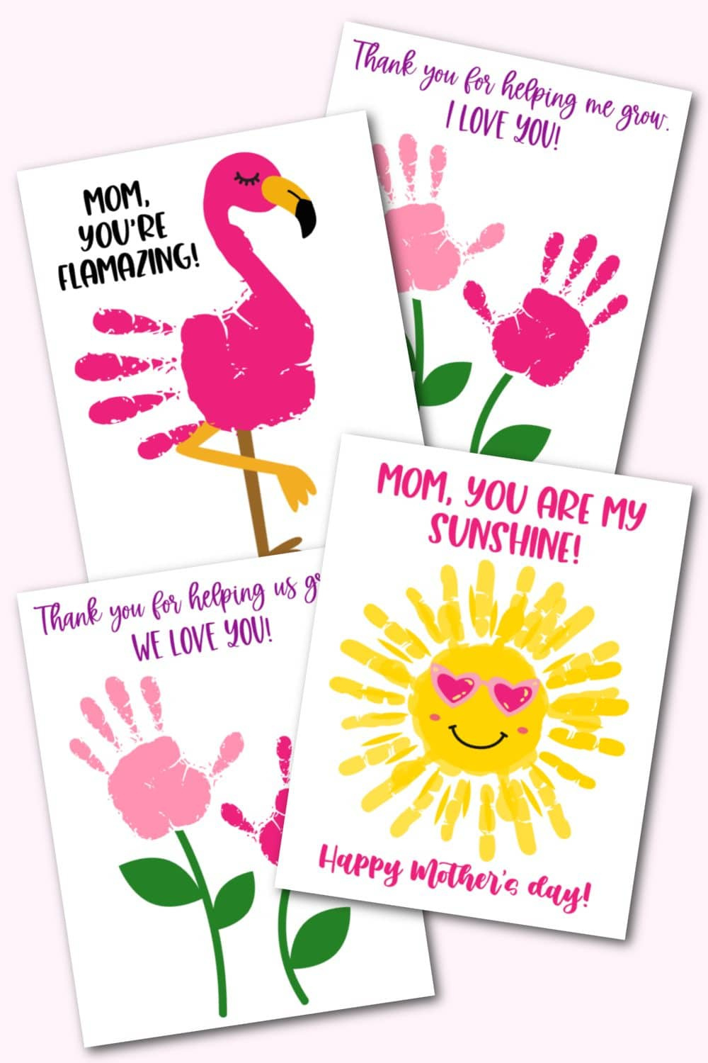 Mother'S Day Handprint Printables - Kara Creates in Free Printable Mothers Day Crafts
