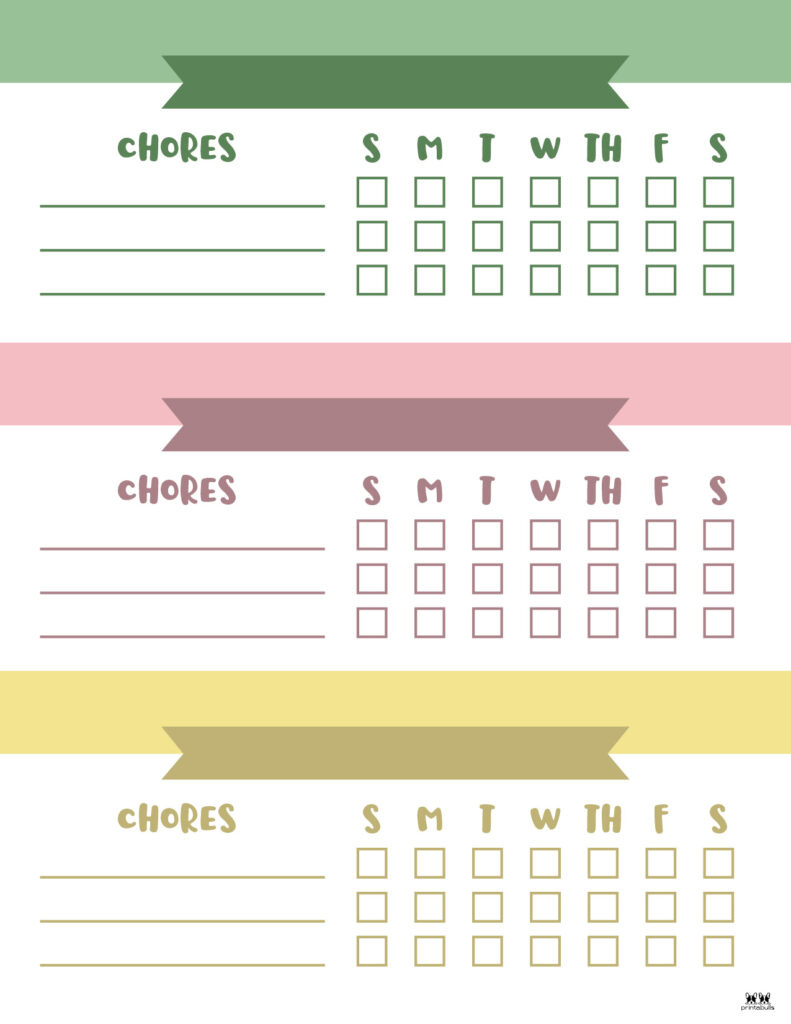Multiple Children Chore Charts - 10 Free Printable Charts within Free Printable Chore Charts For Multiple Children