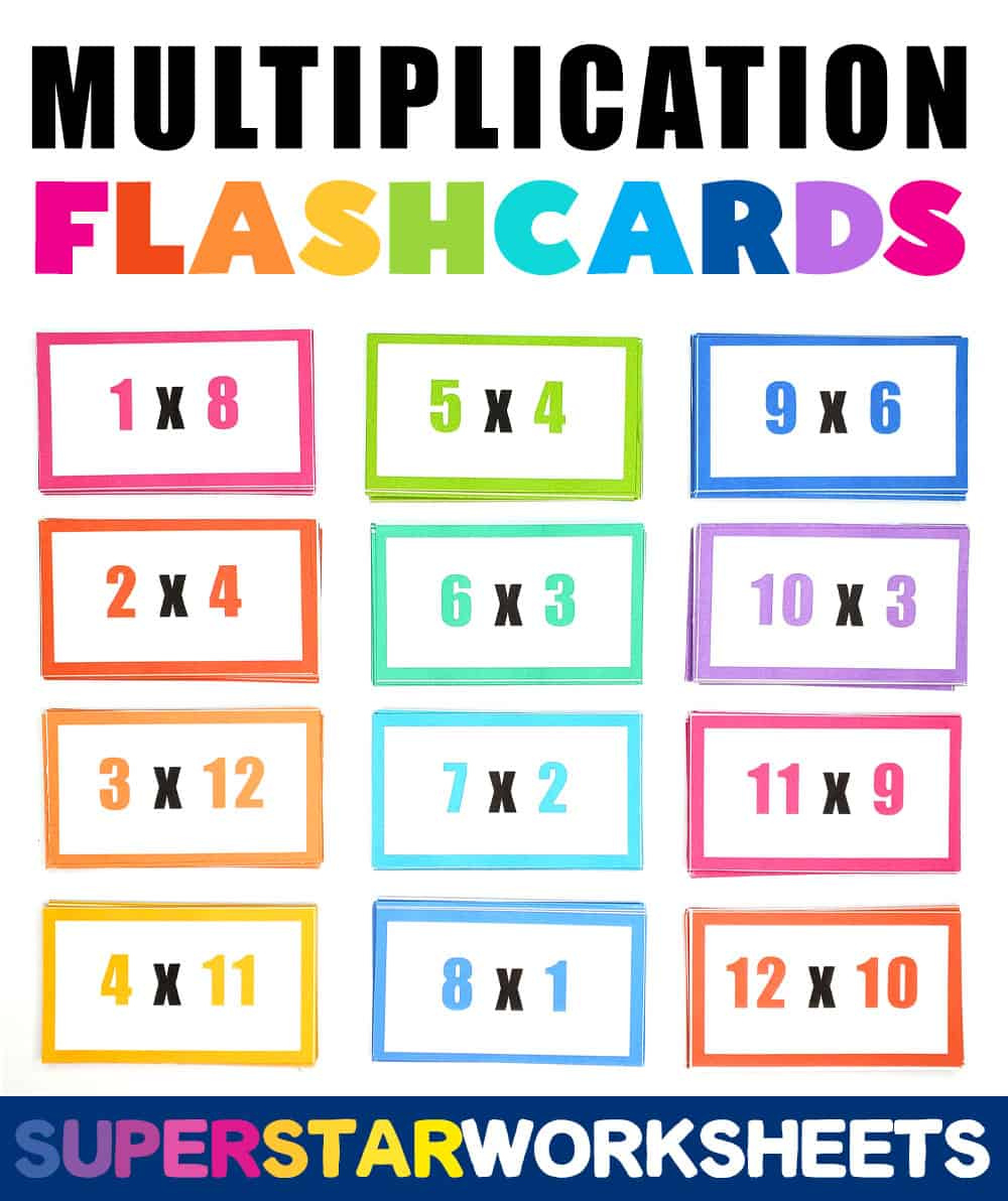 Multiplication Flashcards - Superstar Worksheets throughout Flash Cards Multiplication Free Printable