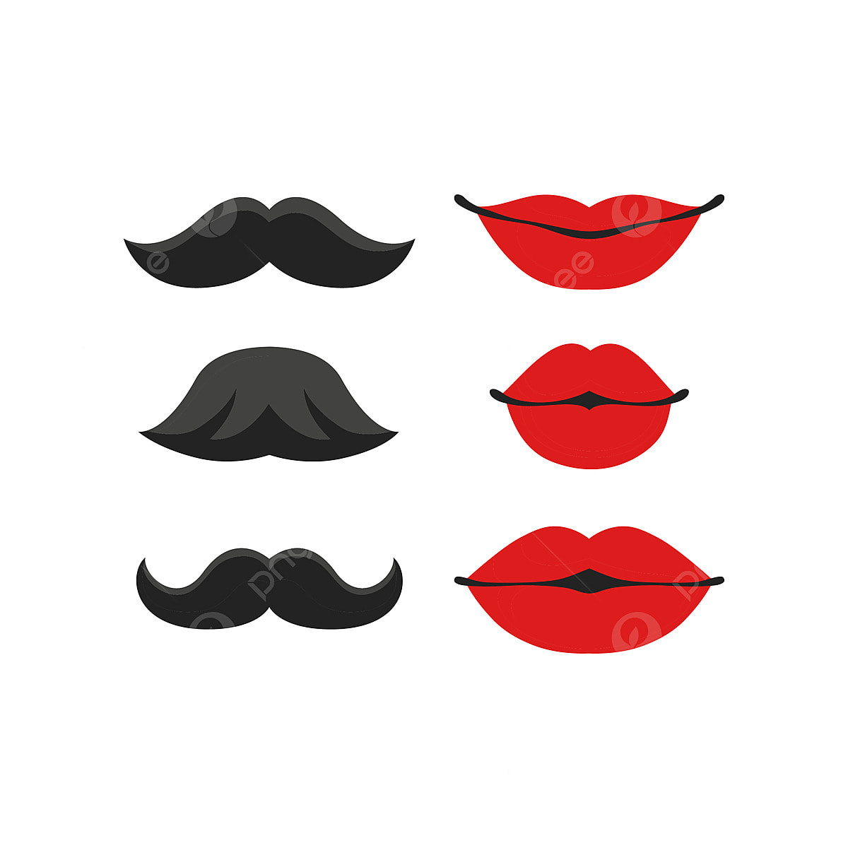 Mustache And Lips Clipart Hd Png, Mustache And Lips Party Costume regarding Free Printable Mustache