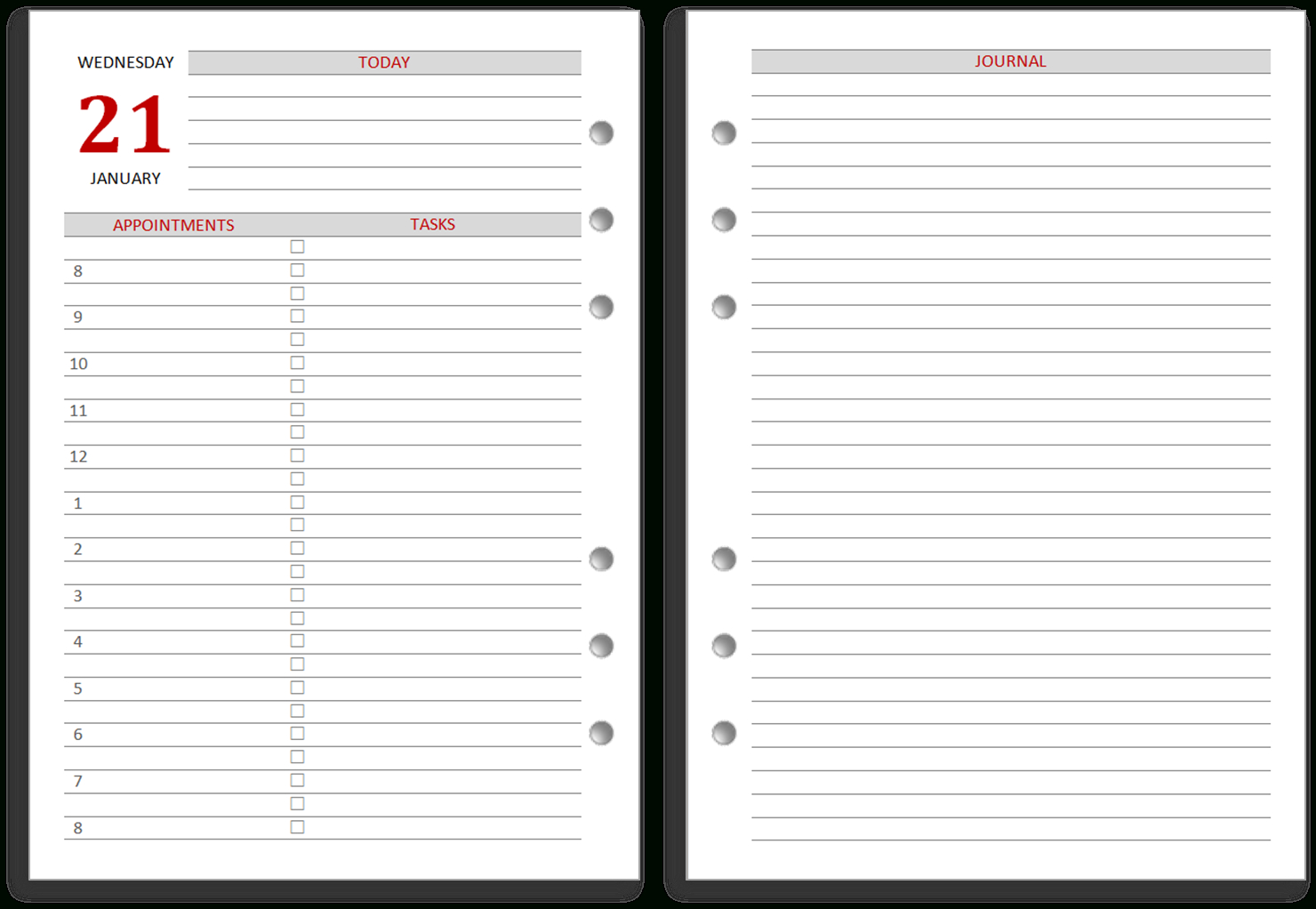 My Life All In One Place: Free 2017 Filofax Diary Pages Part 1: A4 in Free Filofax Printables 2017