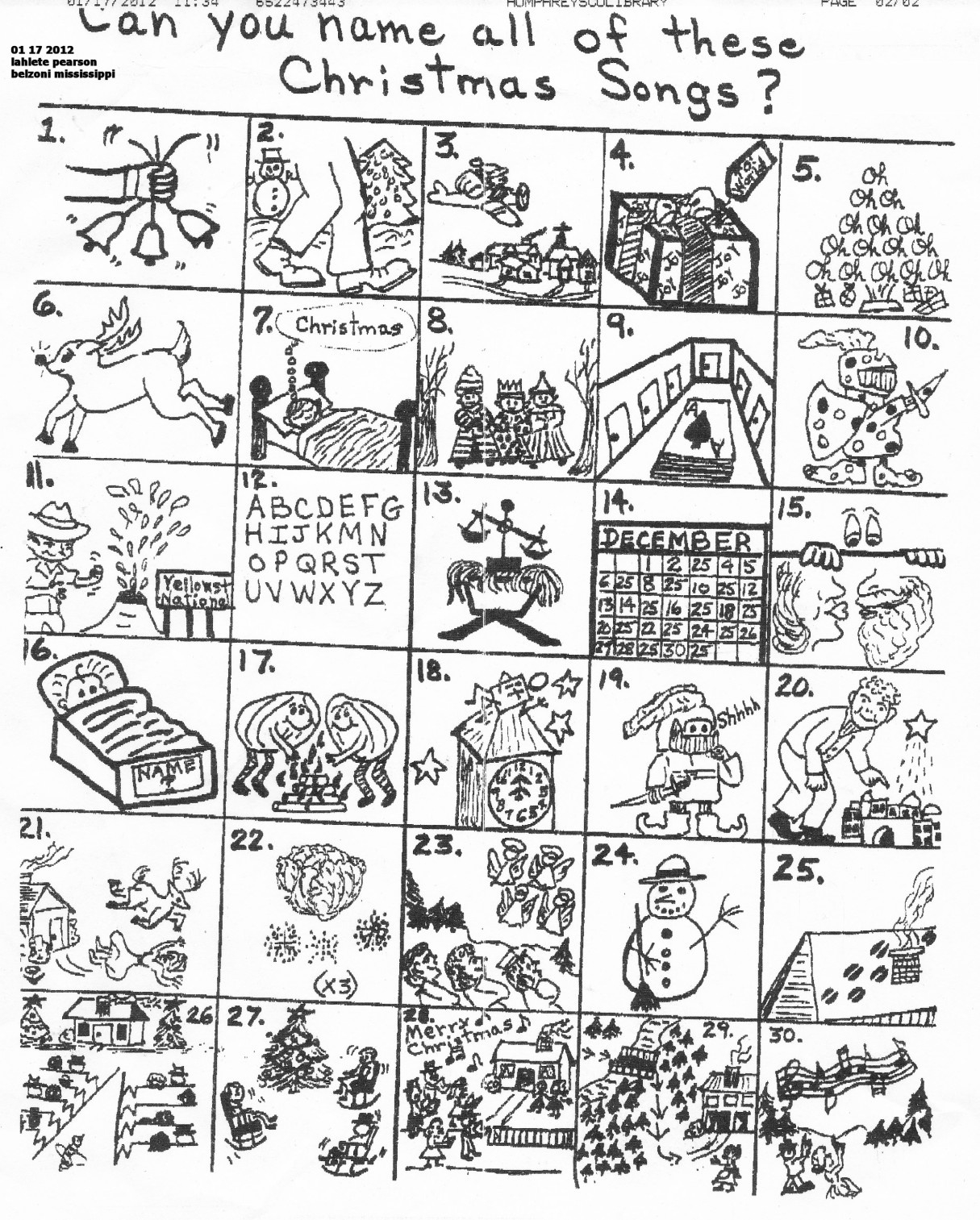 Name That Christmas Song Printable Quiz Party Game — Print Games intended for Free Printable Christmas Song Quiz