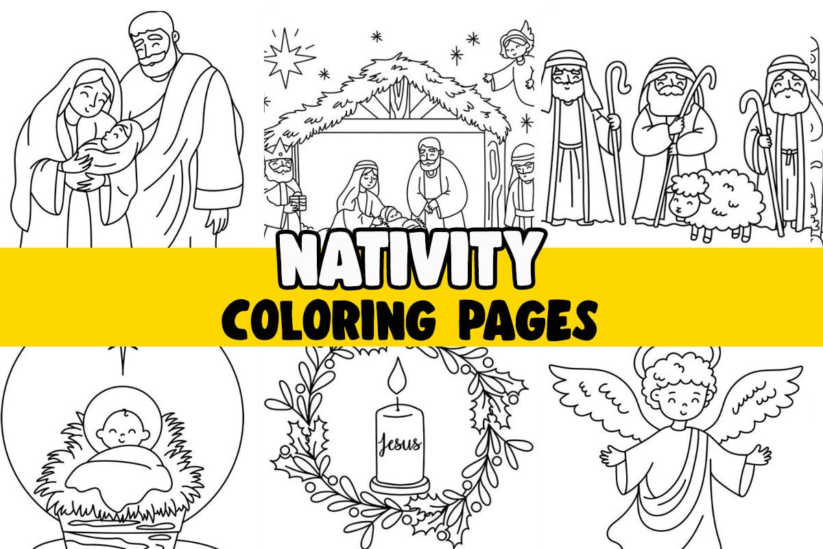 Nativity Coloring Pages (Free Printables) - The Best Ideas For Kids in Free Printable Christmas Story Coloring Pages