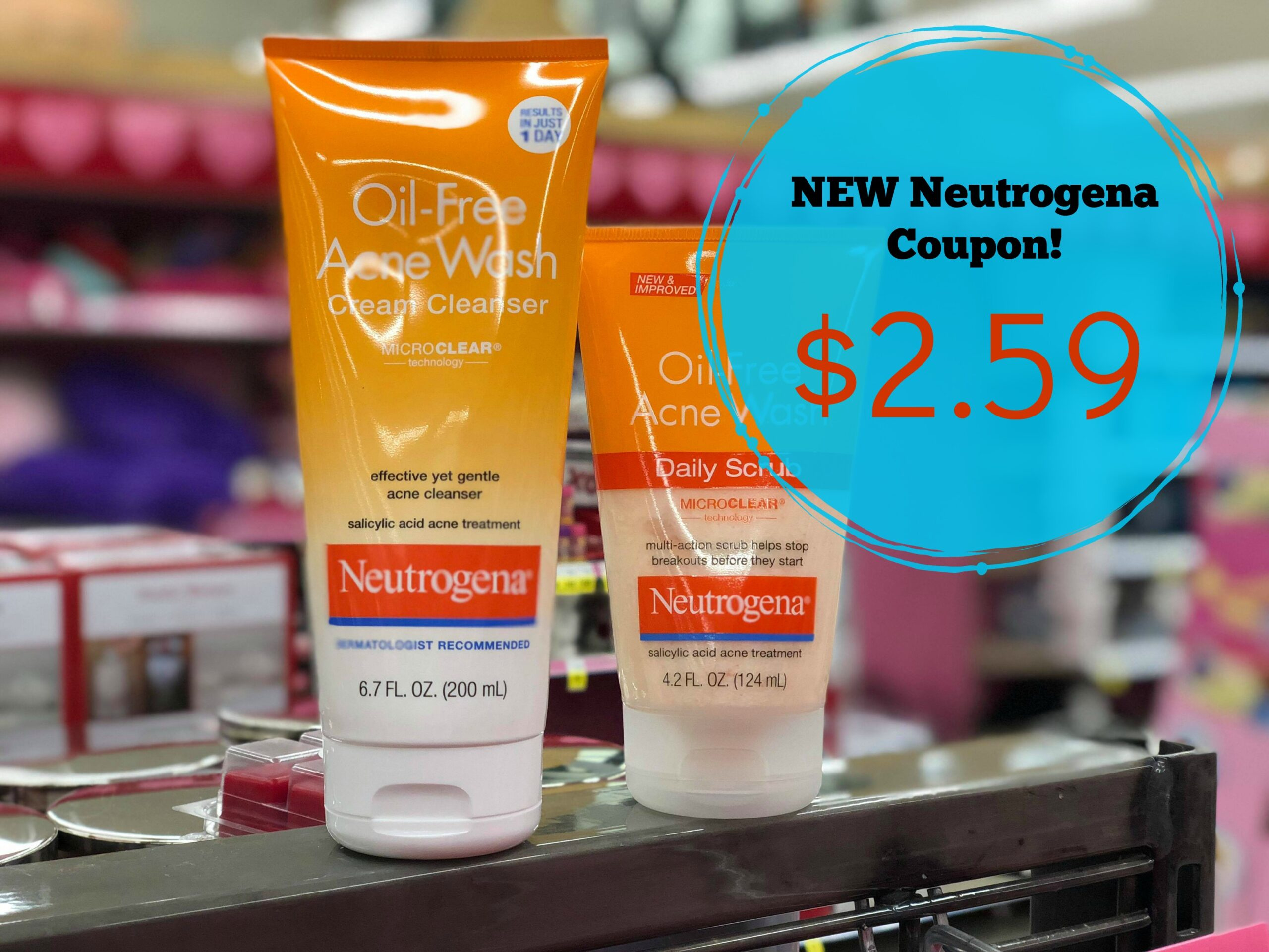 New $3.00 Neutrogena Coupon | Acne Wash Products Only $2.59 At intended for Acne Free Coupons Printable