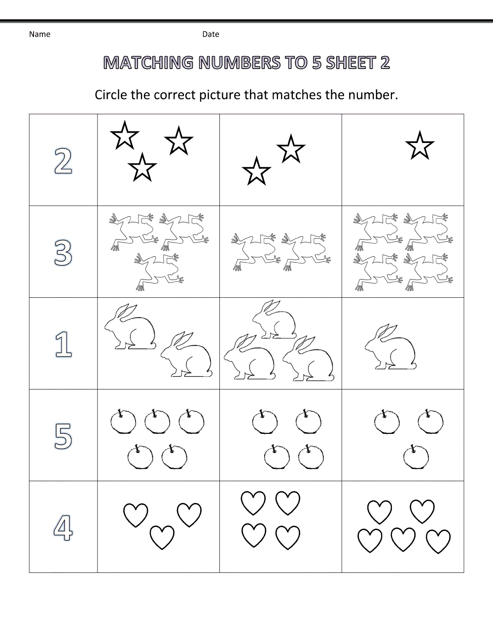 New Preschool Math Worksheets Free with regard to Free Pre K Math Printables
