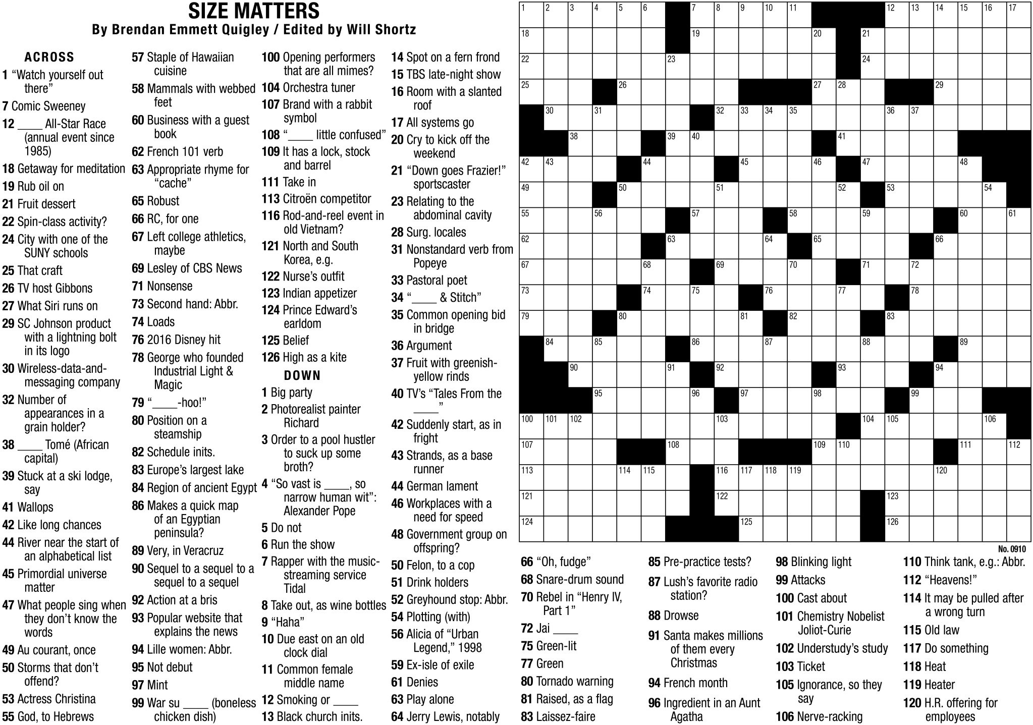 New York Times Crossword Puzzle throughout Free Daily Printable Crossword Puzzles