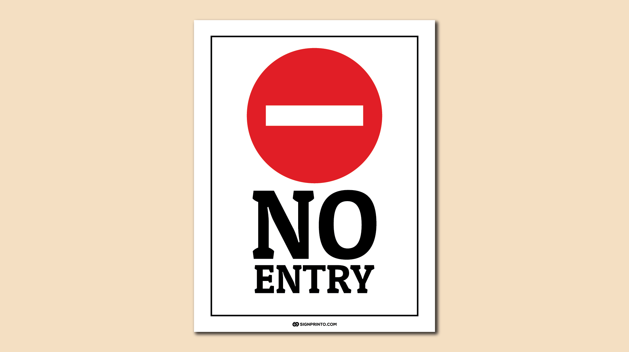 No Entry Sign - Printable Pdf in Free Printable No Entry Sign