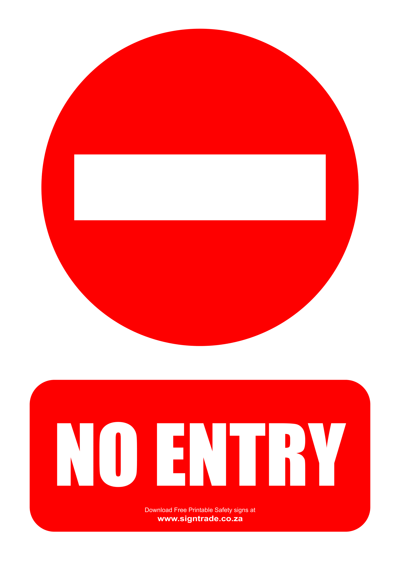 No Entry Signs | Poster Template throughout Free Printable No Entry Sign