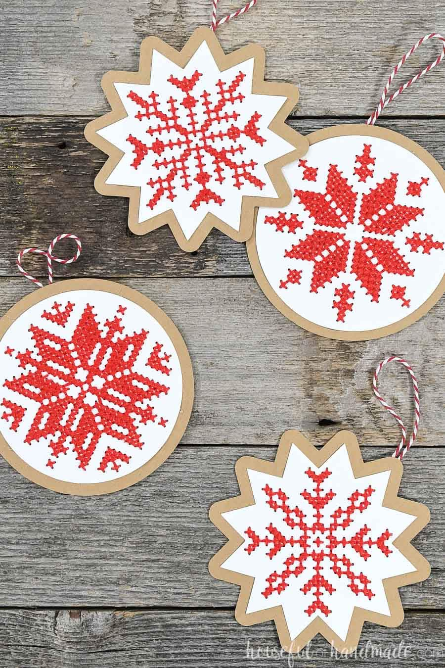 Nordic Cross-Stitch Ornaments regarding Free Printable Christmas Ornament Cross Stitch Patterns