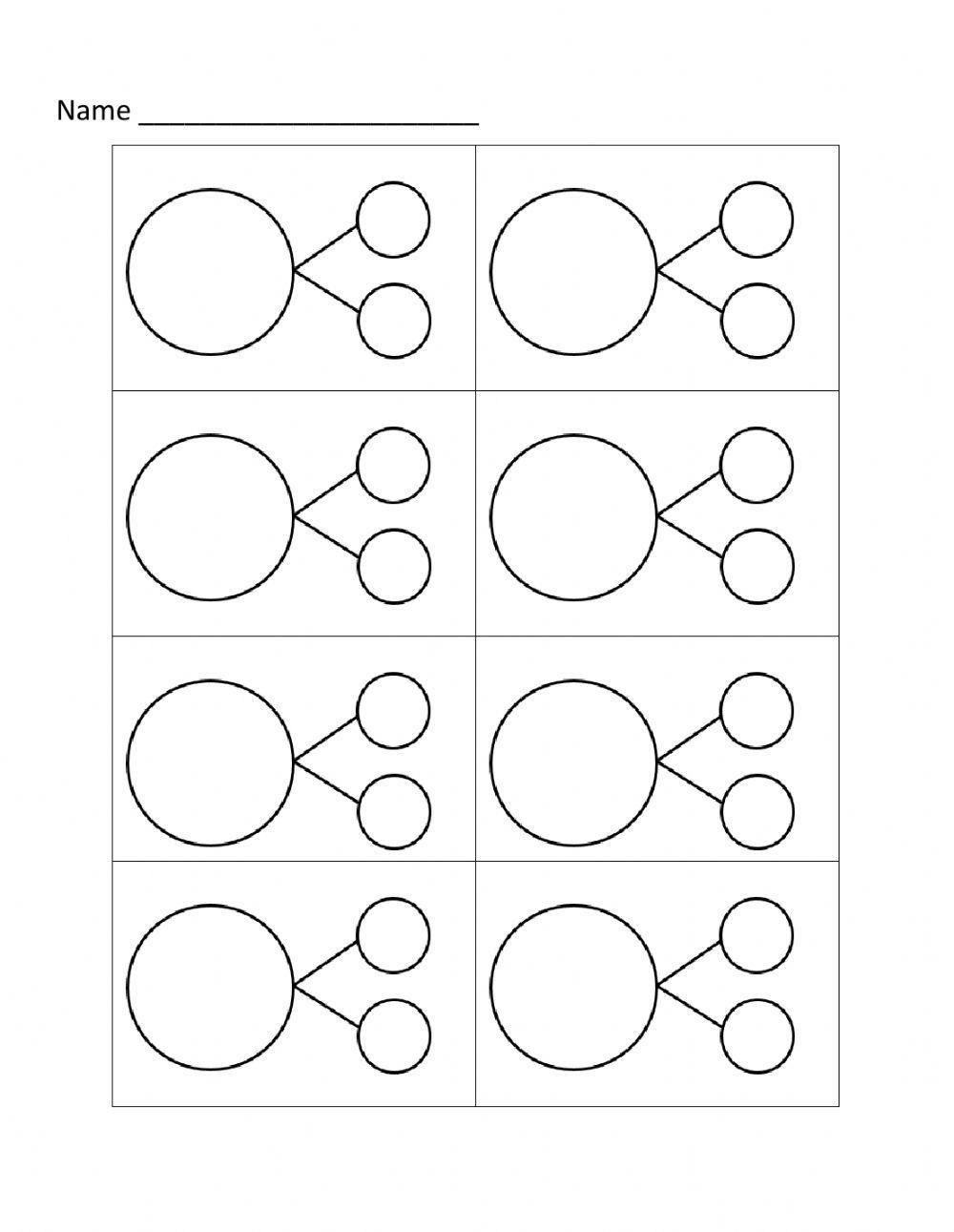 Number Bonds To 10 Exercise | Live Worksheets - Worksheets Library intended for Free Printable Number Bond Template