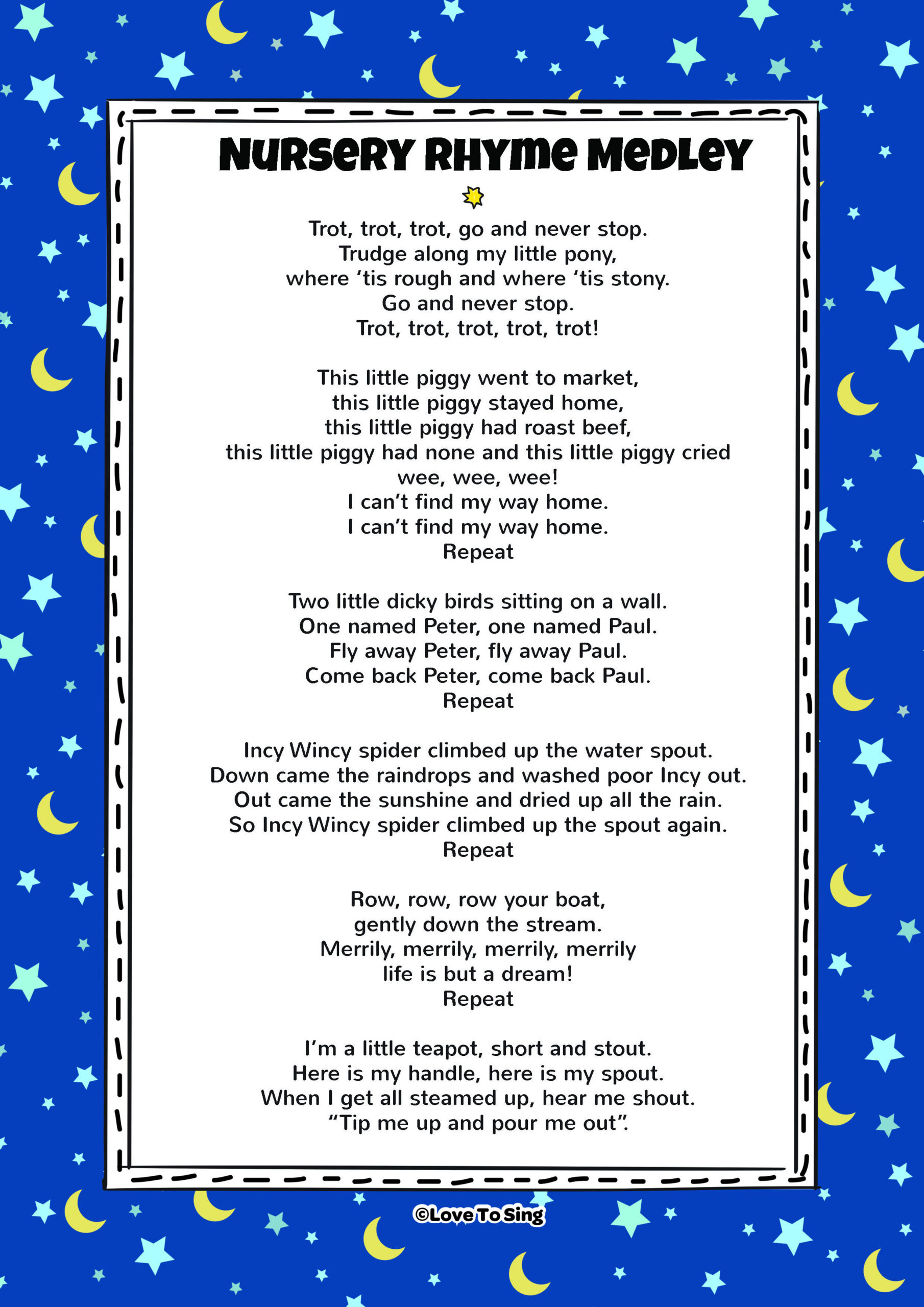 Nursery Rhyme Medley | Kids Video Song With Free Lyrics &amp;amp; Activities! regarding Free Printable Nursery Rhymes Songs