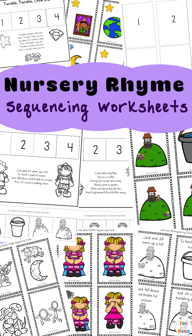 Nursery Rhymes Sequencing Worksheet Activities - Fun With Mama regarding Free Printable Nursery Rhymes