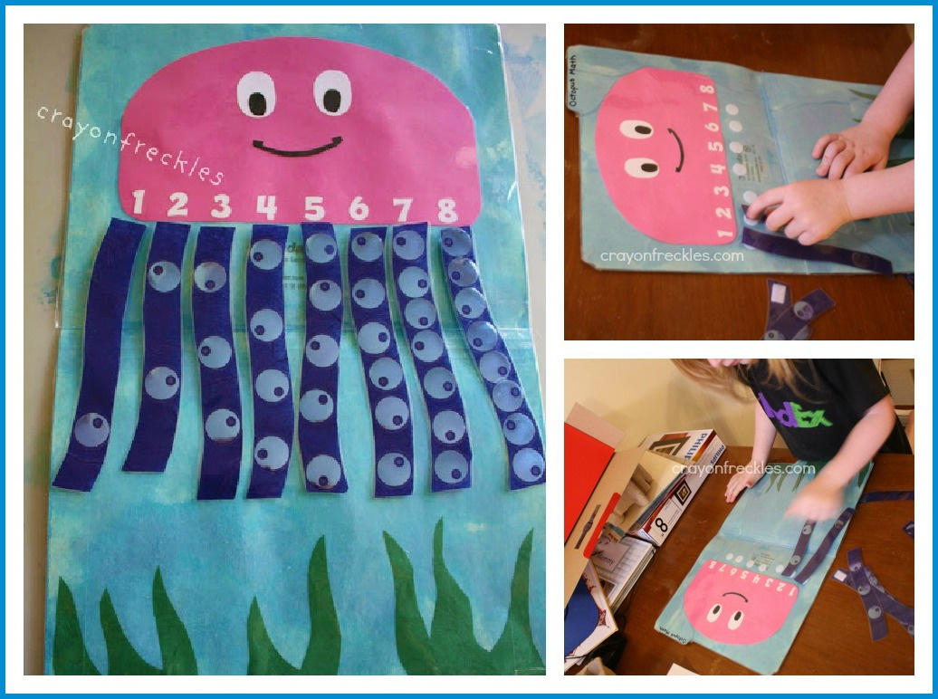 Octopus Math File Folder Game - Do Play Learn for Free Printable Math File Folder Games For Preschoolers