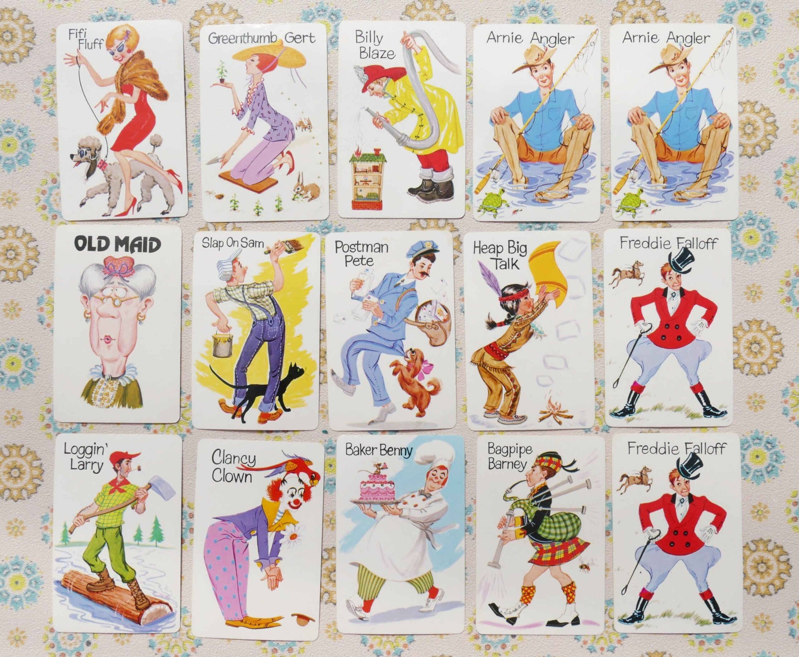 Old Maid Card Game - Etsy Uk within Free Printable Old Maid Card Game