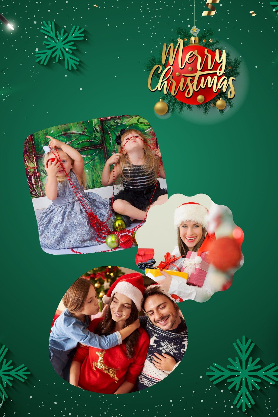 Page 15 - Free Printable Christmas Photo Collage Templates | Canva regarding Free Printable Christmas Photo Collage