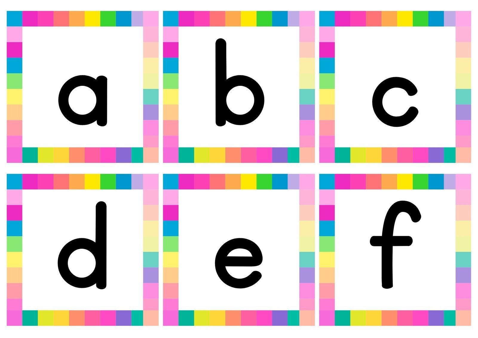 Page 2 - Free Customizable Alphabet Flashcard Templates | Canva within Free Printable Lower Case Letters Flashcards