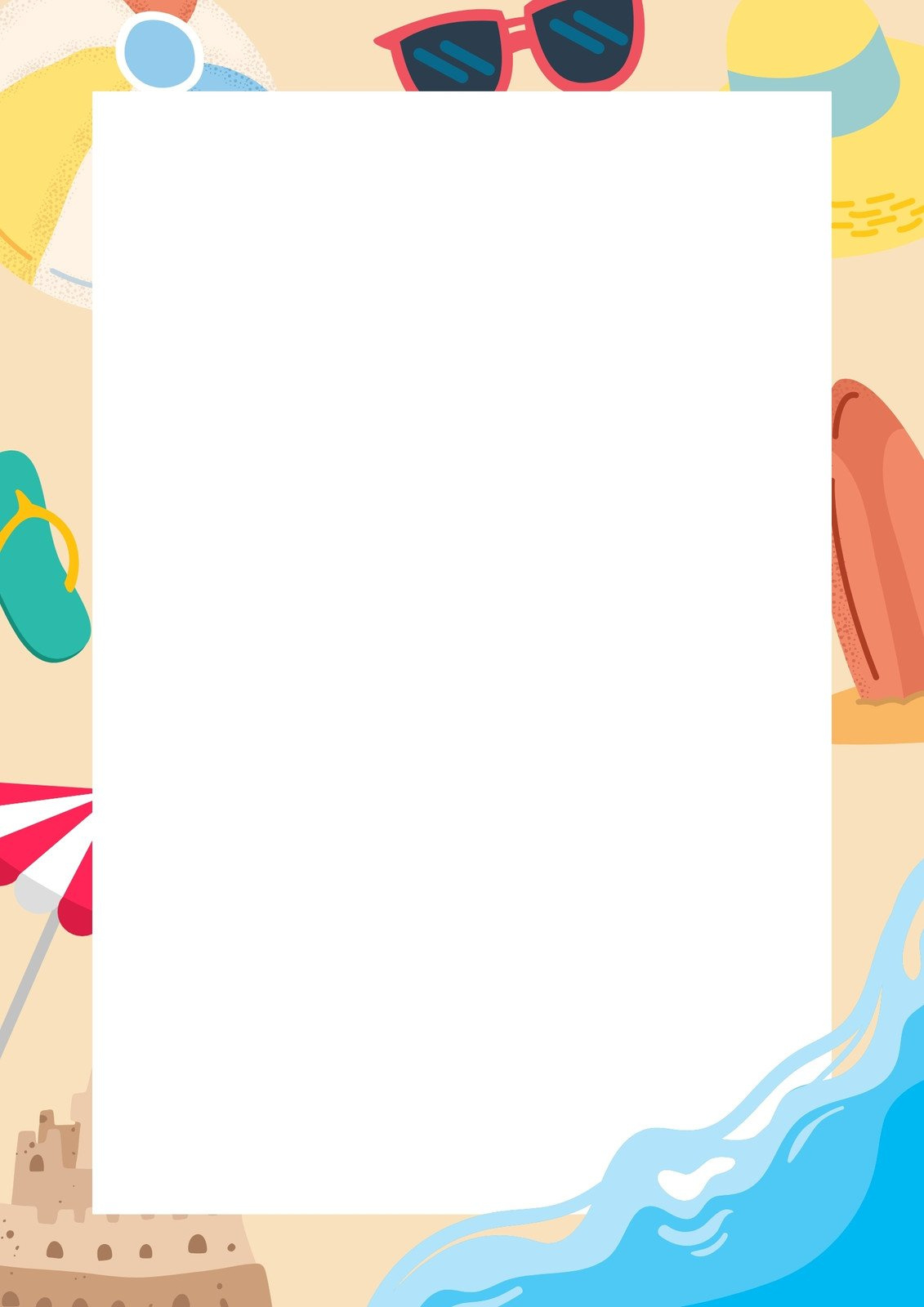 Page 3 - Customize 2,038+ Simple Page Border Templates Online - Canva pertaining to Free Printable Summer Borders