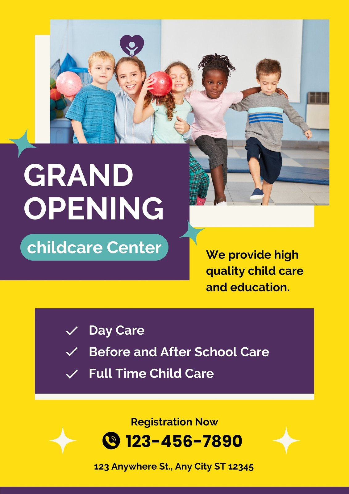 Page 3 - Free Custom Printable Daycare Flyer Templates | Canva in Free Printable Daycare Flyers