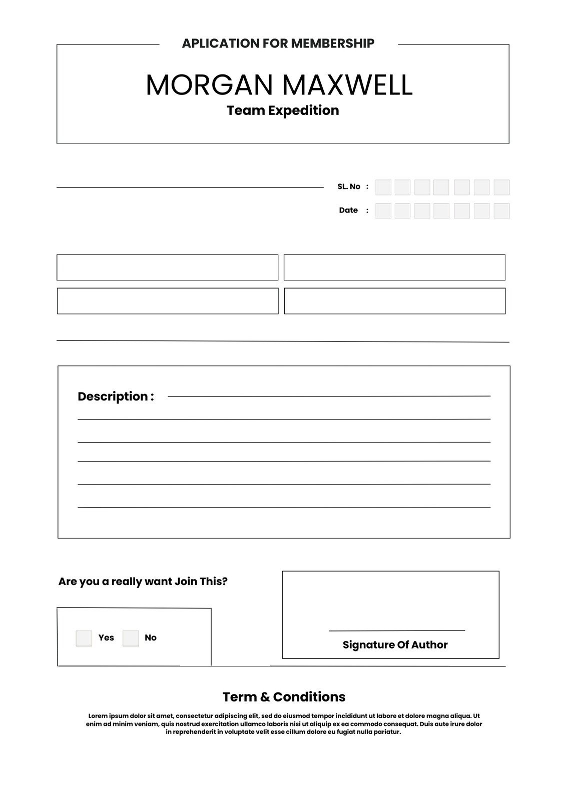 Page 4 - Free And Customizable Membership Templates intended for Free Printable Membership Forms