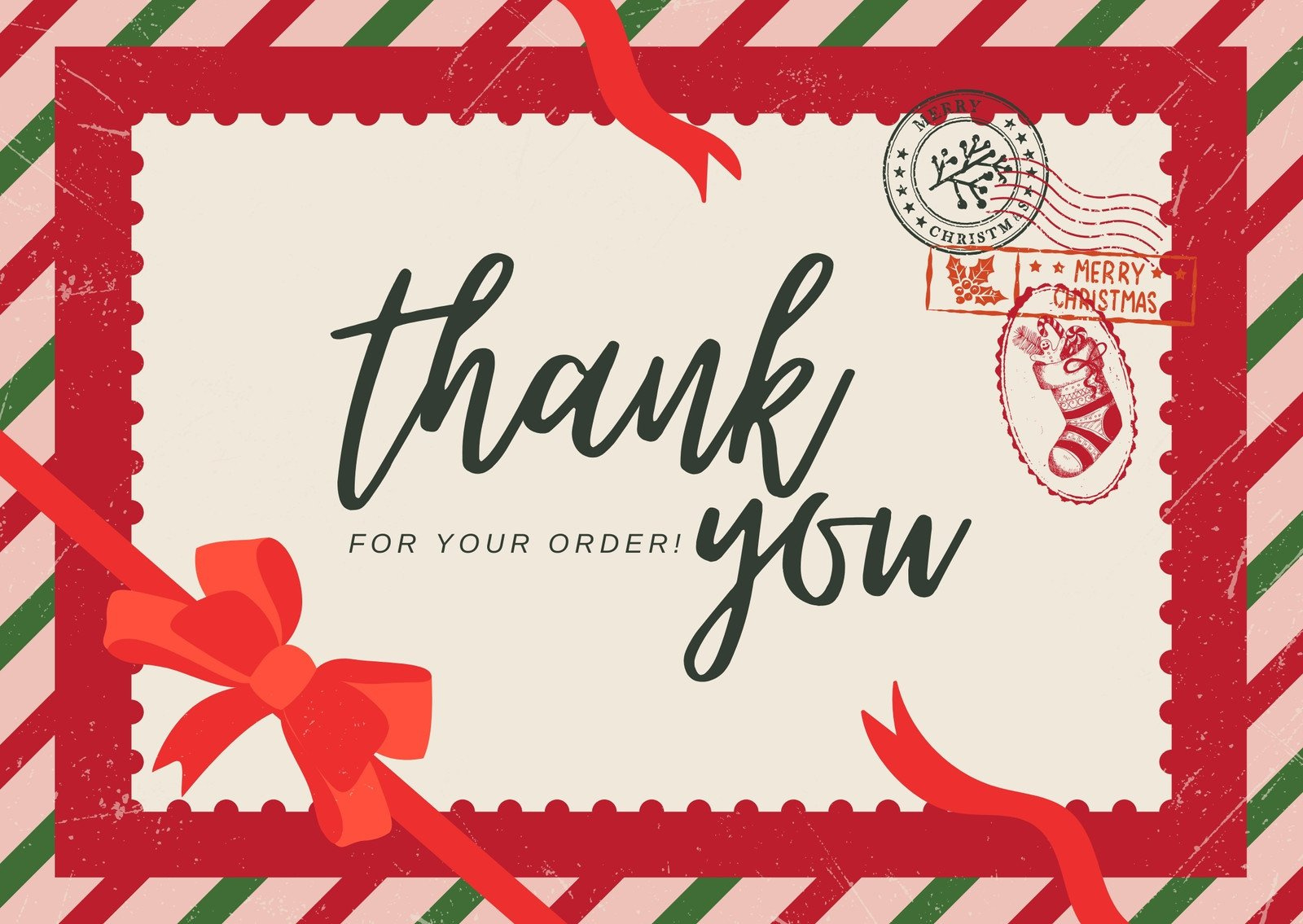 Page 4 - Free Custom Printable Christmas Thank You Card Templates with regard to Christmas Thank You Cards Printable Free
