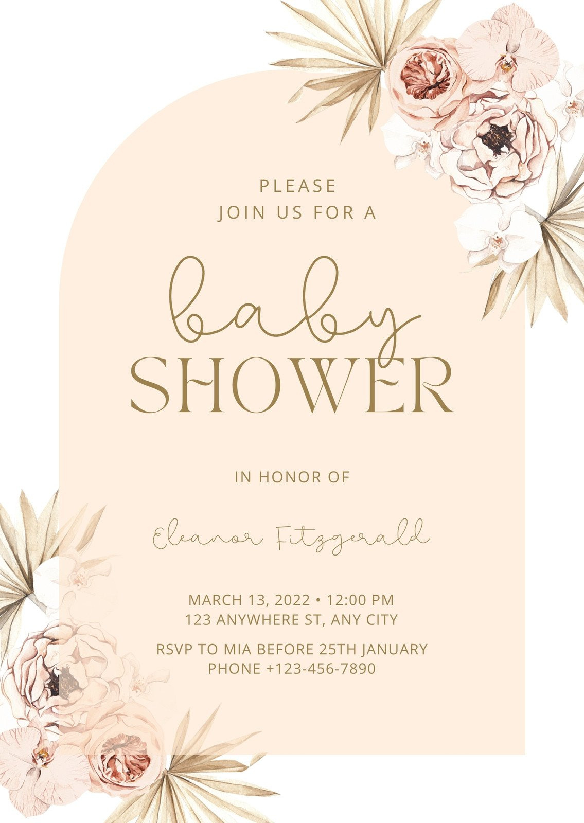 Page 5 - Free, Custom Printable Baby Shower Invitation Templates inside Free Boho Baby Shower Printables