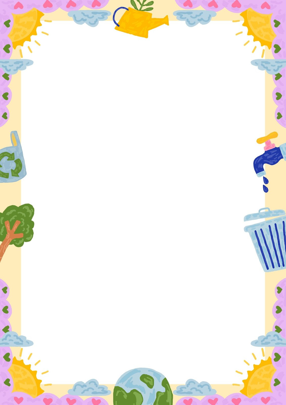 Page 5 - Free Printable Page Border Templates You Can Customize with Free Printable Baby Borders For Paper