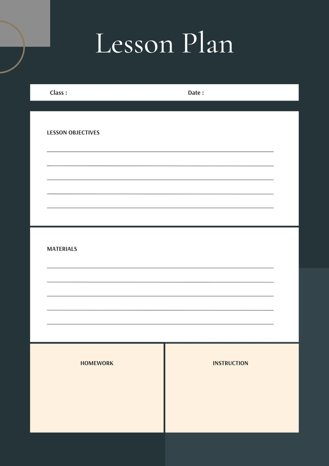 Page 9 - Free, Printable, Customizable Weekly Lesson Plan inside Free Printable Daily Lesson Plan Template