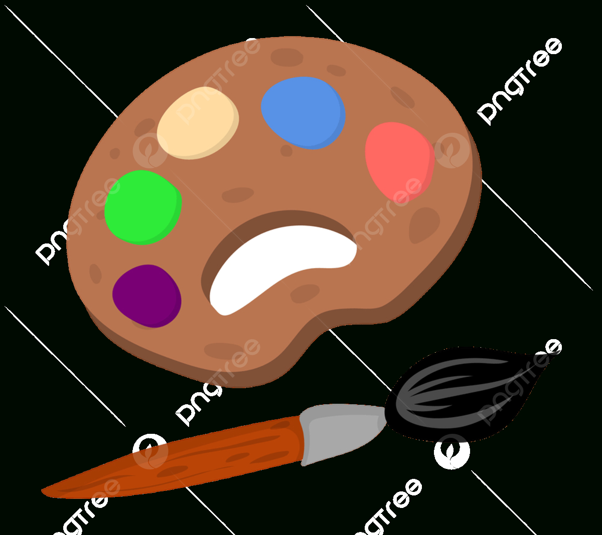 Paint Brush With Palette, Background, Palette, Color Png And pertaining to Free Printable Paint Palette